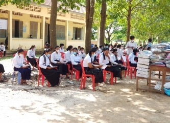 School Year 2021's Scholarship Hand Over Ceremony in Cambodia at Kampong Thom province